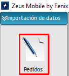 Opción Pedidos en la consola