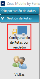 Menú Gestión de Rutas en la consola